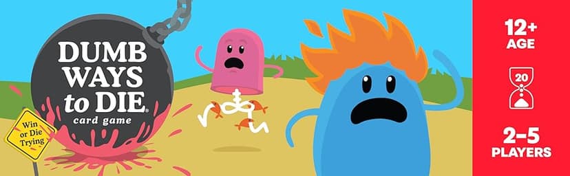 Spin Master Games, Dumb Ways to Die, The Viral Meme Card Game from YouTube and TikTok, Survival Strategy Fun, 2-5 Players, for Ages 12 & Up