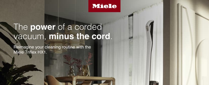 Miele Triflex HX1 3-in-1 Cordless Stick Vacuum Cleaner with XXL Multi Floor Electrobrush, Lotus White – 11423870