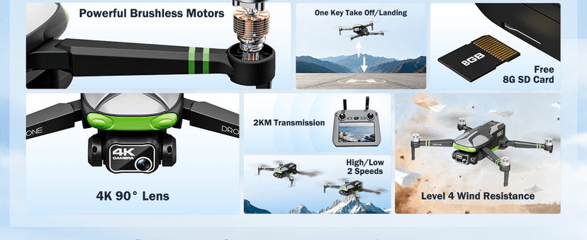 GPS Drones with Camera for Adults 4K, 5.7" FPV Touchscreen, 100-Min Flight Time, GPS Follow, Auto Return, Beginner Mode, Long Range Transmission, RC Quadcopter, Foldable RC Drone with 2 Batteries