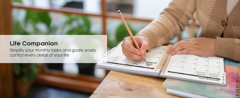 2026 Planner, Aesthetic Weekly and Monthly Planner for Women, Jan 2026 to Dec 2026, Hardcover 2026 Calendar Book with Monthly Tabs, Inner Pocket, Perfect for Office Home School - A5 (6.3" x 8.5"), Sunset