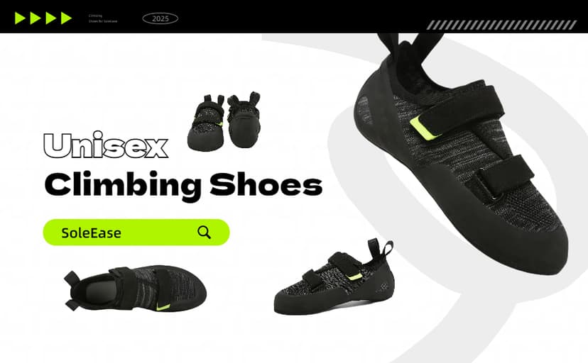 SoleEase Entry-Level All-Around Men & Women Climbing Shoes for Gym and Sport Climbing