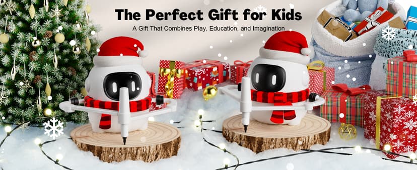 RIVGOT Drawing Robot for Kids with 150 Cards, Voice Interactive Educational Drawing Machine, Montessori Painting Learning Toys for 3 4 5 6 7 8 Year Old Boys Girls Birthday Party B0DPC68W8D