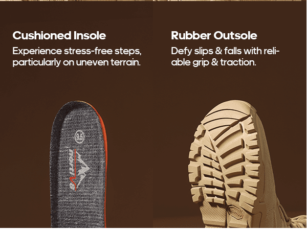 NORTIV 8 Mens Military Tactical Work Boots Hiking Side Zip Leather Outdoor Motorcycle Combat Boots Response