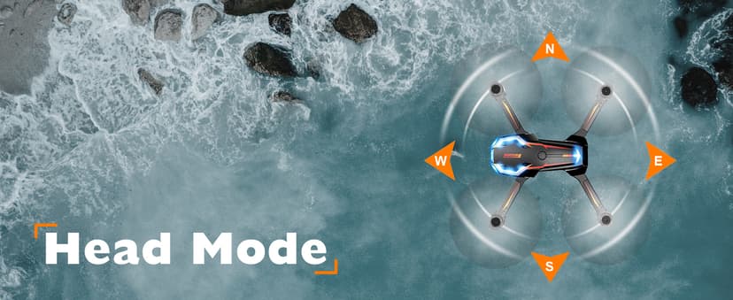 Drone with Camera for Adults, 2K HD FPV Drones with Upgrade Altitude Hold, One-Key Take Off/Landing, Speed Adjustment, Headless Mode, 2 Batteries, Toys Gifts for Teen Boys Girls, Beginner