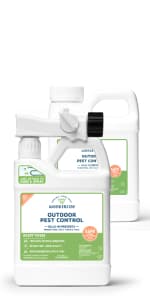 Wondercide - Outdoor Pest Control Spray with Natural Essential Oils - Mosquito, Ant, Flea, Tick, Insect Repellent, Treatment, Killer - Safe Around Pets Kids 32 oz
