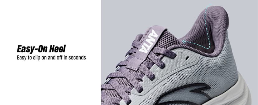 ANTA Men’s Running Shoes, Lightweight Cushioned Breathable Sneakers, Comfortable Trainers with Slip Resistant Outsole for Jogging, Walking and Daily Workout