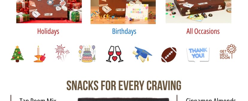 Brittle Brothers Peanut Brittle - 8 oz Box - Voted #1 America - 4 x's more Nuts! - Cashew Pecan Bacon Corporate Gift Candy Snack Birthday Sampler Christmas Mother Father Graduation Office Mix Valentines Day Party