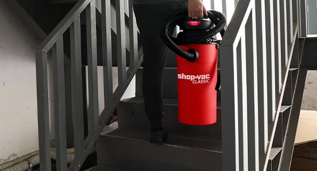Shop-Vac 5 Gallon 5.5 Peak HP Wet/Dry Vacuum, Wall Mountable Compact Shop Vacuum with 18+7Ft Long Hose & Attachments, Ideal for Jobsite, Garage, Car & Workshop. 9522236
