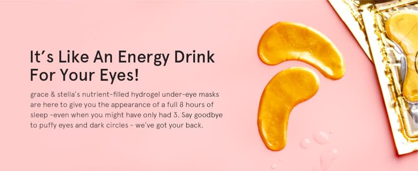 grace & stella Award Winning Under Eye Mask - Travel Essentials - Birthday Gifts for Women - Gel Eye Patches for Dark Circles, Puffy Eyes, Wrinkles, Undereye Bags - Vegan - Self Care (24 Pairs, Gold)