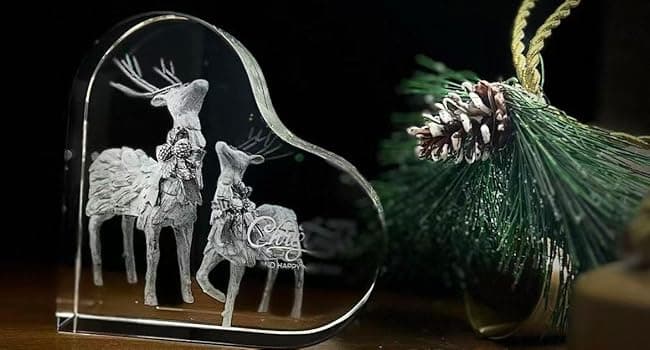 3D Crystal Photo, Christmas Personalized Gift,Customized Gifts for Wife, Women, Him, Her, Dad and Mom. Custom Picture Gifts for Christmas, Father's Day, Birthday, Wedding, Anniversary, Memorial, Picture Gift for Pet Lovers.