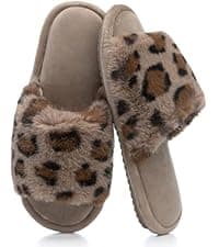 Cozy Slippers for Women Indoor and Outdoor Fuzzy House Shoes with Memory Foam Anti-Skid Sole Gifts for Women Mom Ladies
