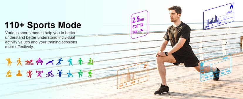 Soudorv Smart Watch for Men Women, 2026 New Smartwatch(Answer/Make Call) , 1.91" Fitness Watch with 120+ Sport Modes, Fitness Tracke with Pedometer/Sleep Monitor/Heart Rate/IP68, for Android/iPhone Black