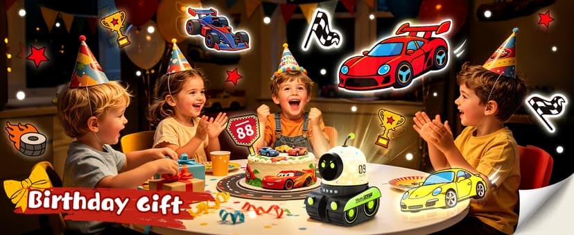 Montessori Car Toys for 1-3 Year Old Boys, Learning Toddler Birthday Gifts,15 White Noise Sounds,Remote Timer Rechargeable Montessori Toys for Boys 1-3 Year Old Gifts,19 Films Train Projector Light B0H1QJXVGG