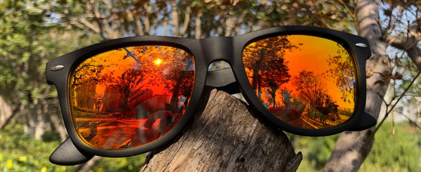 KALIYADI Polarized Sunglasses for Men and Women Matte Finish Sun glasses Color Mirror Lens UV Blocking (3 Pack)