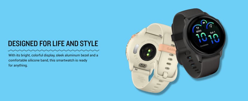 Garmin vívoactive® 6, Health and Fitness GPS Smartwatch, AMOLED Display, Up to 11 Days of Battery, Slate with Black Band