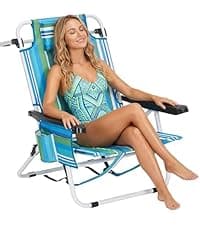 DoCred Heavy Duty XXL Tanning Chair with Face Hole&Mat, Oversized 5-Position Folding Chaise Lounge Chairs for Outside, Portable Beach Lounge Chair for Outdoor Sunbathing Beach Pool Lawn Camping