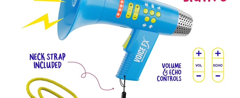 Voice Changer for Kids - Gifts for Kids - Voice Changing Device for Boys & Girls Ages 3-8+ Olds - Birthday Gifts for 3, 4, 5, 7, 8 Year Old Boy - Cool Outdoor Toys Gift Ideas for Kid, Toddler