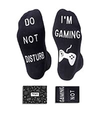 Gamer Gifts for Teens Boys - Video Game Gifts, Gaming Socks for Kids 4-18 Years with Greeting Card