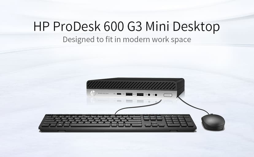 HP ProDesk 600 G3 Mini PC Desktop, Intel Core i5-6500T, 16GB RAM, 256GB PCIe Solid State Drive, USB-C, Windows 11 Professional (Renewed)