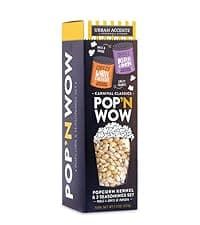 Urban Accents MOVIE NIGHT Popcorn Kernels and Popcorn Seasoning Variety Pack (set of 8) - 3 Non-GMO Popcorn Kernel Packs and 5 Gourmet Popcorn Snack Seasoning