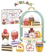Wooden Play Food Toy Sets for Kids Kitchen Accessories Age 3 4 5 6 Wood Educational Toys Tea Sets for 3-5 Girl Birthday Gift 3 Year Old Princess Party B0CQ2PFTXC