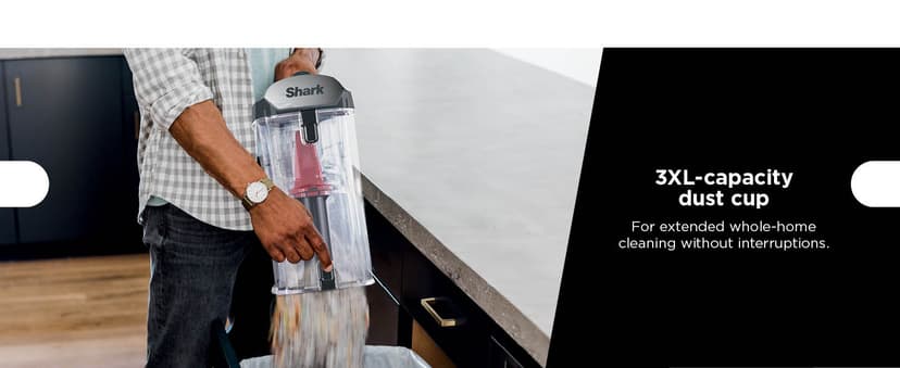 Shark ZU102 Rotator Pet Upright Vacuum with PowerFins HairPro & Odor Neutralizer Technology, Charcoal, 2.9 L Dust Cup