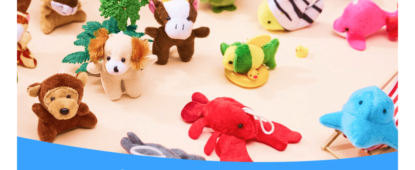 JOYIN 24 Pack Mini Animal Plush Toy Assortment (24 Units 3" Each), Animals Keychain Decoration for Kids, Small Stuffed Animal Bulk for Kids, Carnival Prizes, School Gifts, Party Favor Goodie Bags