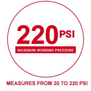 Milton S-925 Pencil Tire Pressure Gauge for Trucks, RV’s & Bicycle Tires, Single Head Chuck with Built-in Deflator Valve, Durable Plated Brass, Pressure Measured in PSI & kPa