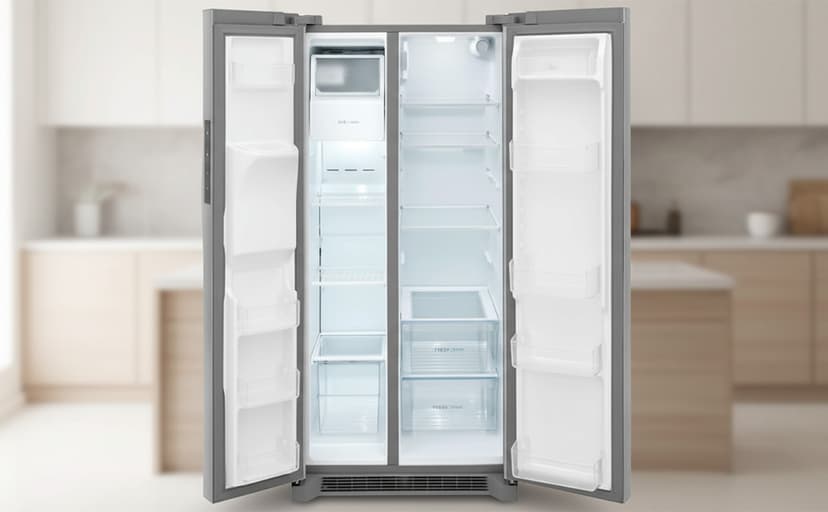 Frigidaire 22.3 cu. ft. 33 in. Side by Side Refrigerator in White, Standard Depth FRSS2323AW