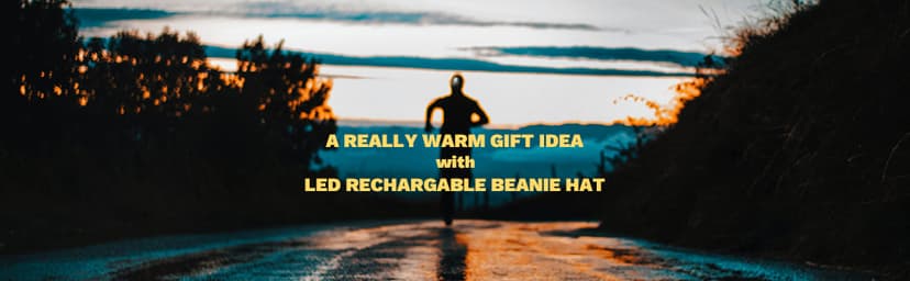 VIBELITE LED Beanie Hat with Light, USB Rechargeable LED Headlamp, Christmas Gifts for Men, Stocking Stuffers for Teen Boys, Dad, Husband, Father, Grey