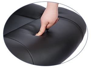 COLAMY Leather Executive Office Chair- High Back Home Computer Desk Chair with Padded Flip-up Arms, Adjustable Tilt Lock, Swivel Rolling Ergonomic Chair for Adult Working Study-Black, Set of 2