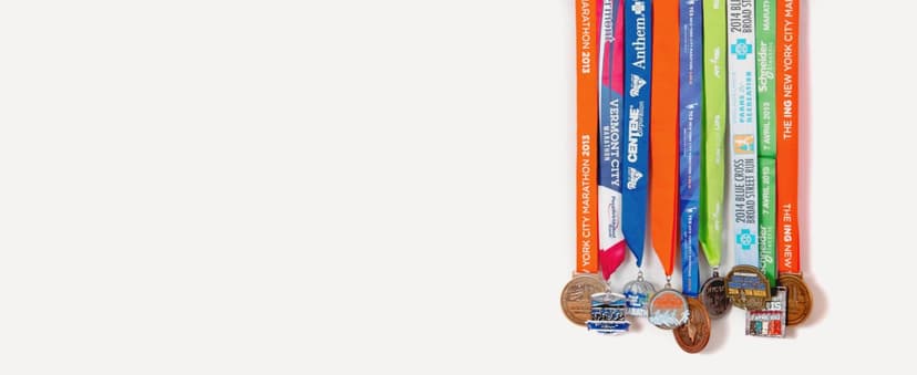 Gone For a Run BibFOLIO Plus Race Bib Holder and Running Medal Hanger Display | Race Medal Holder Display and Running Bib Holder for Runners | Race Bib and Race Medal Display for Runners