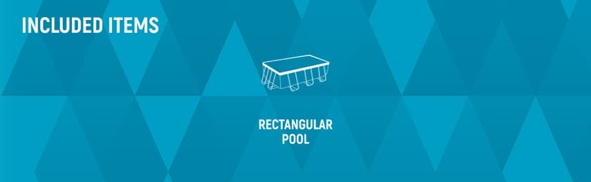 Bestway Steel Pro 13 Foot x 32 Inch Rectangular Above Ground Outdoor Pool Steel Framed Vinyl Swimming Pool with 1,506 Gallon Water Capacity, Blue