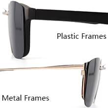 CAXMAN Polarized Clip On Sunglasses Over Prescription Glasses Men Women Compact Fit Non-Flip Up