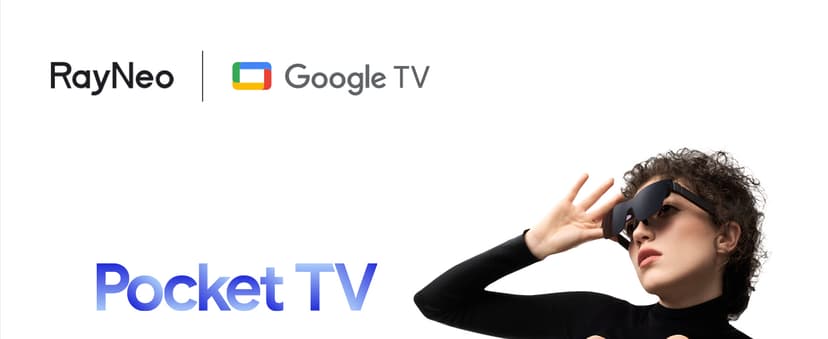 RayNeo Pocket TV - Certified Portable GTV Device, (Not for Netflix) Companion AR/XR Glasses Air 3s/Air 2s/Air 2, WiFi-Enabled Portable Smart TV, with Mutiple TV/Movie Series