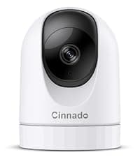 Cinnado 2K Home Security Cameras-2.4Ghz WiFi Indoor Camera with 360° Motion Detection for Pets/Nanny/Baby/Dog, 2 Way Audio, 24/7 SD Card Storage, Cloud Storage, Works with Alexa & Google Home, D1 4P