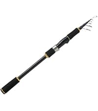Jenseits 2Piece Carbon Fiber Spinning & Casting Fishing Rod, Ultra-Sensitive Lightweight, Stainless Steel Ceramic Guides, Cork & EVA Handle, Fast & Extra Fast Action, Bass Trout Freshwater Fishing Rod