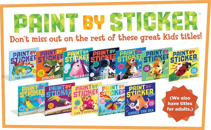 Paint by Sticker Kids (Official): Rainbows Everywhere!: Create 10 Pictures One Sticker at a Time! 1523517751