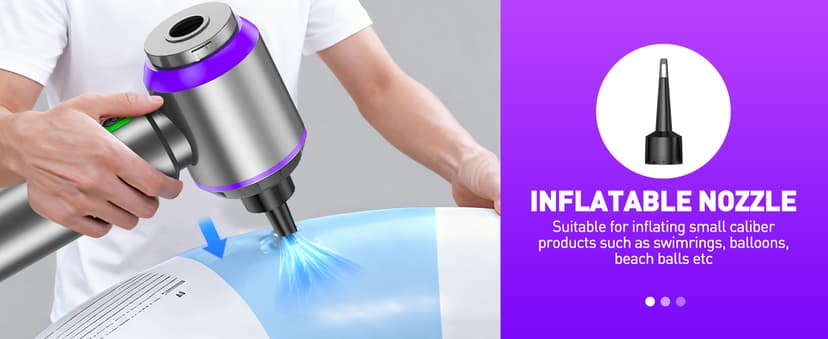 Vacuum/Air Duster 80,000RPM Super Power Mini Car Vacuum Cleaner 4-in-1 air Blower Gun Air Duster & Air Blower & Pump Hand Electric air Duster Handheld dust Blower Blower Cordless (Purple)