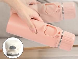 750ml/27 OZ Coffee Thermo with 3 cups, Insulated Water Bottle, Stainless Steel Vacuum Flask Set for Hot and Cold Drinks, Gifts Box