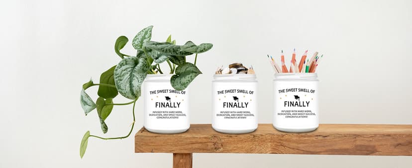 Homsolver Funny Graduation Gift for Her Him, College, High School, Masters Degree, Phd, Nurse Graduation Gifts for Women & Men, Scented Candles B0GD6TWT8M
