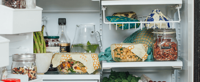 Bee's Wrap Beeswax Wraps for Food - Made in USA Reusable & Organic Food Wraps, Sandwich Wrap & Bowl Covers - Eco-Friendly Alternative to Aluminum Foil & Plastic Wrap, Ocean 3 Pack (S, M, L)