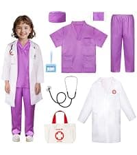 A gift for girls birthday Christmas, Encourages caring role play, builds confidence, stays neatly organized Meland Doctor Kit with Puppy for Girls, Pretend Play Toy Gift for Ages 3–6 B09PD6YWF1