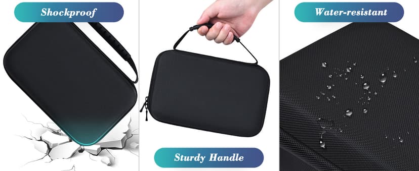 Mini PC Computer Protective Case for KAMRUI GK3Plus/AK1 PLUS/Essenx E1 & GMKtec G5/G9/M5 Plus, ACEMAGIC Vista V1 N97 & Beelink Mini S12 S13 Pro/SER5/SER7 & BOSGAME B95 PC Hard Travel Bag