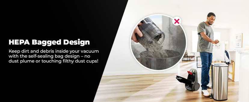 Kenmore BC3006 400 Series Pet Friendly Lightweight Bagged Canister Vacuum Cleaner 2-Motor Design with Hair Eliminator Brushroll, HEPA Filter, LED Headlight, Extended Wand and Auto Cord Rewind