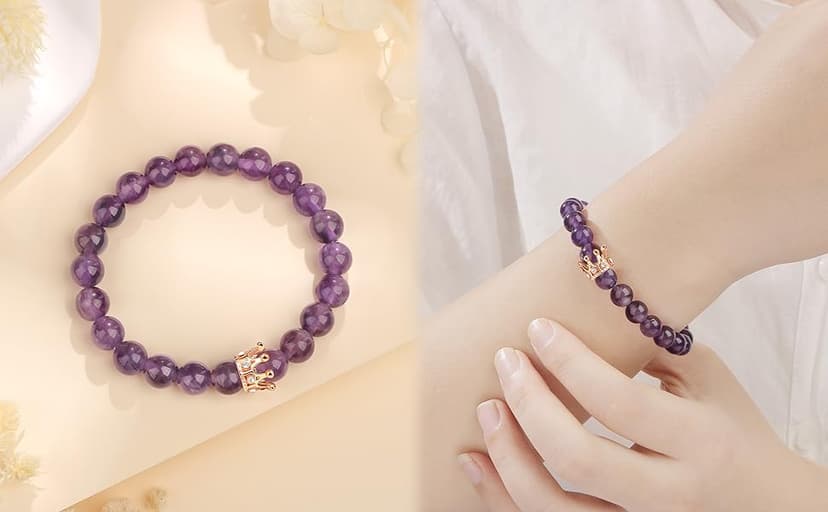 JoycuFF Woman Birthday Gifts Idea Friendship Gifts For Women Best Friends Besties Aunt Female Mom Daughter Granddaughter Gf Anniversary Christmas Graduation Healing Stone Crown Gifts For Her