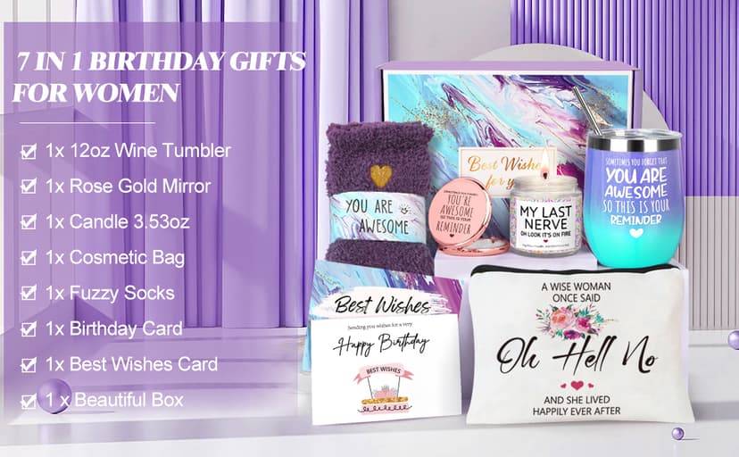 Birthday Gifts for Women, Best Friend Birthday Gifts, Gifts for Women, Happy Birthday Gifts Basket for Women, Friendship Gifts, Gifts for Friends Female Coworker Sister Mom Her Coffee Mug, Birthday