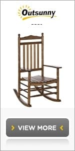 Outsunny Outdoor Wooden Rocking Chair, Single-Person Rustic Adirondack Rocker with Slatted Seat, High Backrest, Armrests for Patio, Garden and Porch, Natural