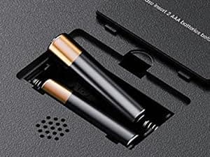 JACKYLED Alarm Clock with 4 USB Chargers Power Strip 3 Outlets 1700J Surge Protector Nightstand Dimmable Digital Clock with Dual Alarm and Snooze Function for Bedroom, Full Screen LED Display