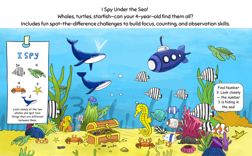 Gifts for 4 Year Old Boys Girls : I Am 4 & I Spy Everything: Toddler Eye Spy Book for Four Yr : Fun Search & Find Activity Book for Toddlers Featuring ... Simple Shapes, Colors, and Counting Practice B0FMR79XFF